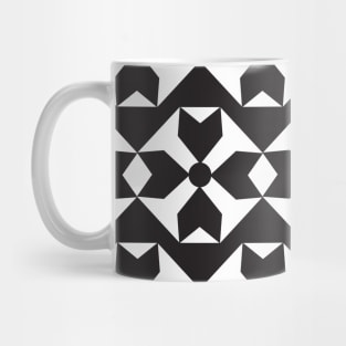 Circular Arrows - Black + White Mug